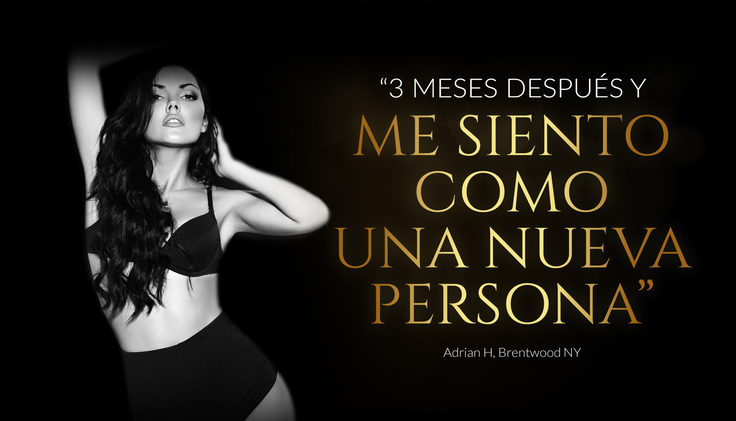 New you transformation header in Spanish