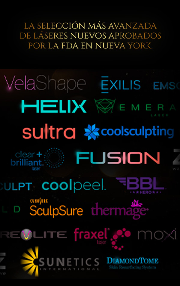 Laser treatments header mobile in Spanish